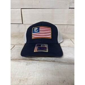Perfect Game SnapBack Hat Cap Navy Blue Red PG USA Flag Patch Fast Shipping